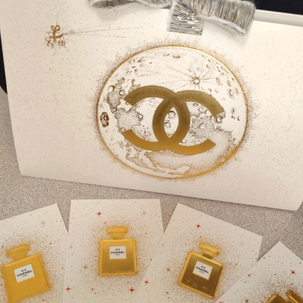 CHANEL Gift Bag with ribbon tie, Authentic & Brand New!